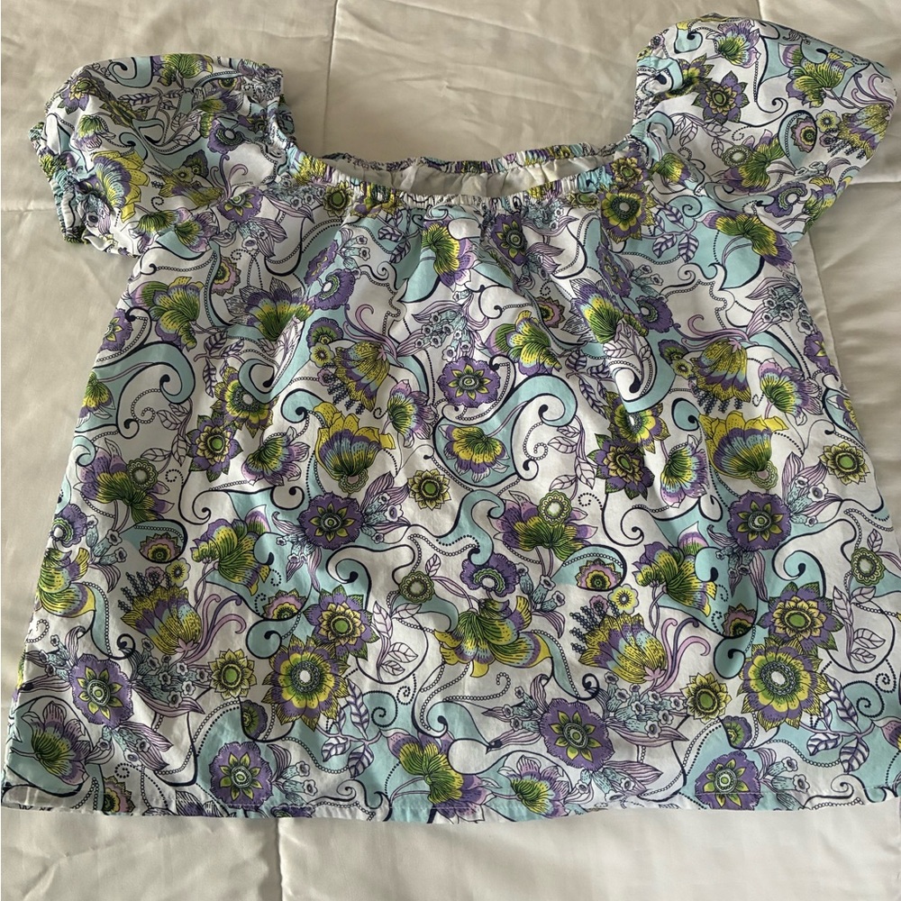 Janie and Jack Multicolor Floral Top
